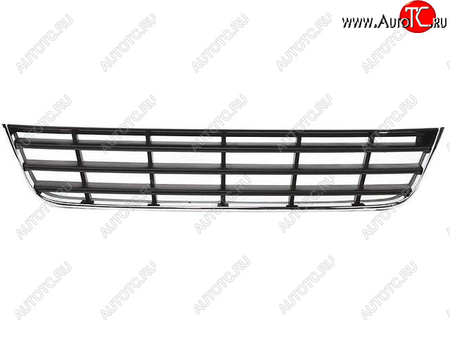 1 249 р. Центральная решетка переднего бампера (пр-во Китай) BODYPARTS Volkswagen Passat B6 седан (2005-2011) (молдинг хром)  с доставкой в г. Керчь