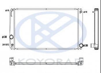 RAV4 РАДИАТОР ОХЛАЖДЕН 2 (KOYO) KOYORAD tyrv406-910