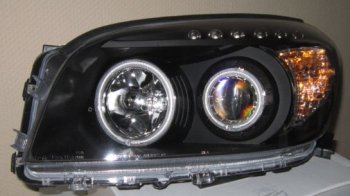 RAV4 ФАРА Л+П (КОМПЛЕКТ) ТЮНИНГ С СВЕТЯЩ ОБОДК , ДИОД (EAGLE EYES) ВНУТРИ ЧЕРН EAGLE EYES tyrv406-005b-n