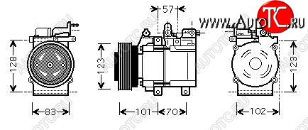 35 699 р. TUCSON {HCC) (Sportage 04-} КОМПРЕССОР КОНДИЦ 2.7 (бензин) (см.каталог) (AVA) AVA hntun04-970  с доставкой в г. Керчь