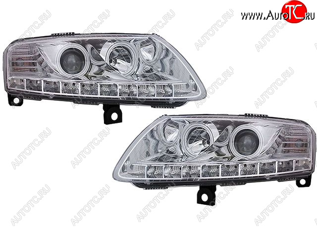 40 999 р. AUDI A6 ФАРА Л+П (КОМПЛЕКТ) ТЮНИНГ (DEVIL EYES) ЛИНЗОВАН БЕЗ КОРРЕКТОР (EAGLE EYES) ВНУТРИ ХРОМ EAGLE EYES ai0a604-004h-n  с доставкой в г. Керчь