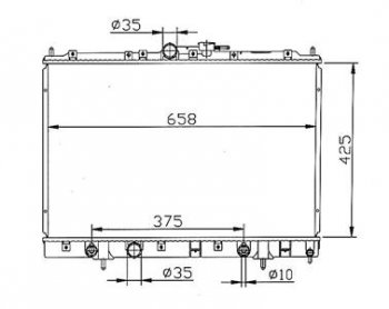 PININ (4G93) РАДИАТОР ОХЛАЖДЕН AT BODYPARTS mbpin99-910