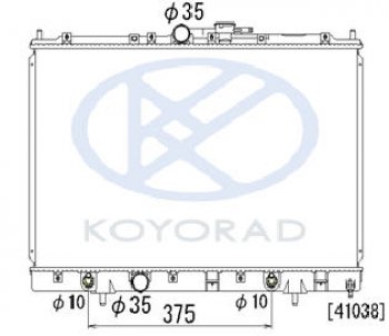 PININ {4G93} РАДИАТОР ОХЛАЖДЕН AT (KOYO) KOYORAD mbpin99-911