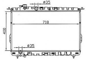 SONATA (SONATA 99-01MAGENTIS 01-) РАДИАТОР ОХЛАЖДЕН MT BODYPARTS hnson02-912