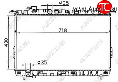 3 299 р. SONATA (SONATA 99-01MAGENTIS 01-) РАДИАТОР ОХЛАЖДЕН MT BODYPARTS hnson02-912  с доставкой в г. Керчь