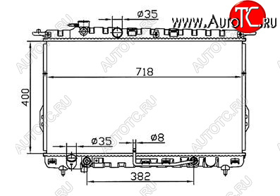 5 249 р. SONATA (SONATA 99-01MAGENTIS 01-) РАДИАТОР ОХЛАЖДЕН AT BODYPARTS hnson02-913  с доставкой в г. Керчь