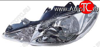 5 599 р. Левая фара (под корректор) BODYPARTS  Peugeot 206 ( хэтчбэк 5 дв.,  хэтчбэк 3 дв.) (1998-2003) 2AC дорестайлинг  с доставкой в г. Керчь