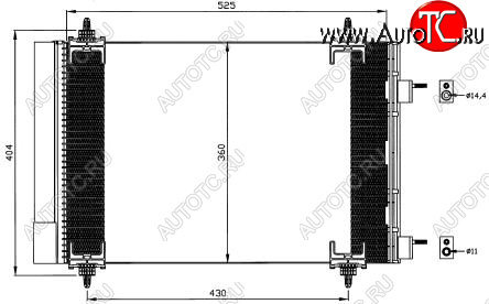 4 999 р. 307 (CT C4 04-) КОНДЕНСАТОР КОНДИЦ (см.каталог) BODYPARTS pg30703-932  с доставкой в г. Керчь