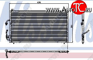 5 349 р. 406 КОНДЕНСАТОР КОНДИЦ (NISSENS) (AVA) (см.каталог) NISSENS pg40695-930  с доставкой в г. Керчь