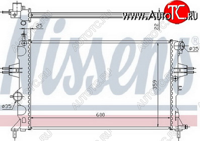 3 299 р. ASTRA (+ZAFIRA) РАДИАТОР ОХЛАЖДЕН (см.каталог) BODYPARTS opast98-916  с доставкой в г. Керчь