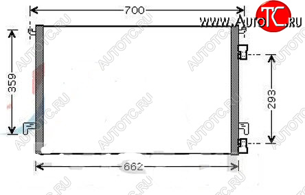 4 299 р. VECTRA (+SIGNUM) КОНДЕНСАТОР КОНДИЦ (см.каталог) BODYPARTS opvca02-931  с доставкой в г. Керчь