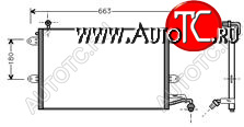 3 399 р. GOLF (+VENTO) КОНДЕНСАТОР КОНДИЦ (R12) BODYPARTS vwglf92-930  с доставкой в г. Керчь