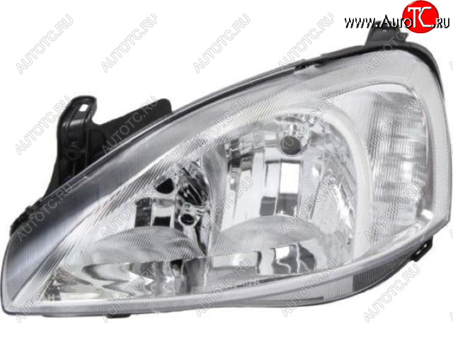 6 999 р. Левая фара (c электрокорректором) DEPO Opel Corsa C (2000-2006)  с доставкой в г. Керчь
