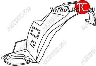 629 р. Левый подкрылок передний TYG  Honda Accord  6 CF (1997-2000) седан дорестайлинг  с доставкой в г. Керчь
