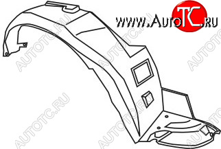 629 р. Правый подкрылок передний TYG  Honda Accord  6 CF (1997-2000) седан дорестайлинг  с доставкой в г. Керчь