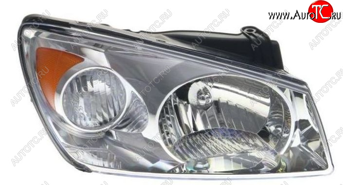 9 899 р. Правая фара (c электрокорректором) DEPO  KIA Cerato  1 LD (2003-2007) седан дорестайлинг  с доставкой в г. Керчь