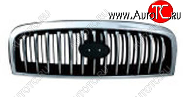 1 789 р. Решетка радиатора (пр-во Китай) BODYPARTS  Hyundai Sonata  EF (2001-2013) рестайлинг ТагАЗ (молдинг хром)  с доставкой в г. Керчь