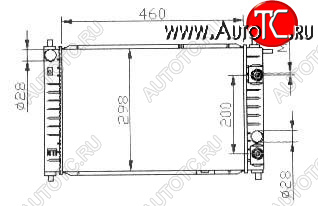 1 769 р. MATIZ РАДИАТОР ОХЛАЖДЕН AT BODYPARTS dwmiz01-912  с доставкой в г. Керчь