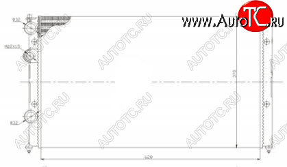 2 299 р. POLO CLASSIC РАДИАТОР ОХЛАЖДЕН (см.каталог) BODYPARTS vwplc96-915  с доставкой в г. Керчь