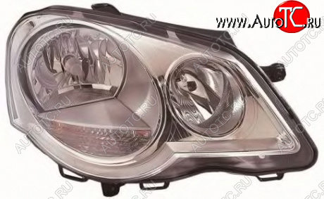 7 349 р. Правая фара (c электрокорректором) DEPO  Volkswagen Polo  9N1 (2005-2009) рестайлинг седан  с доставкой в г. Керчь