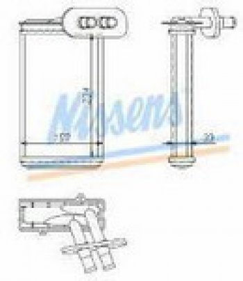 PASSAT (CORDOBAIBIZAA3GOLF(ВСЕ)VENTPOLO 96-) РАДИАТОР ОТОПИТЕЛЯ (см.каталог) BODYPARTS vwpas88-901