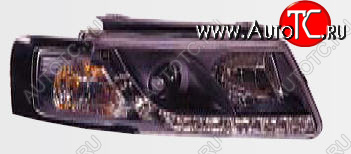 28 549 р. PASSAT ФАРА Л+П (КОМПЛЕКТ) ТЮНИНГ ЛИНЗОВАН (DEVIL EYES) , ЛИТОЙ УК.ПОВОР (SONAR) ВНУТРИ ЧЕРН SONAR vwpas97-005b-n  с доставкой в г. Керчь
