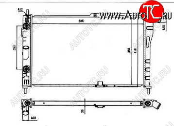 3 499 р. ESPERO РАДИАТОР ОХЛАЖДЕН AT BODYPARTS dwesp94-912  с доставкой в г. Керчь