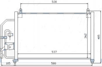 LANOS КОНДЕНСАТОР КОНДИЦ BODYPARTS dwlan97-930
