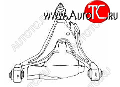 3 299 р. S70 {V70 97-02850 91-96} РЫЧАГ ПЕРЕДН ПОДВЕСКИ ПРАВ НИЖН кроме ТУРБО (Тайвань) SH vvs7097-810-r  с доставкой в г. Керчь