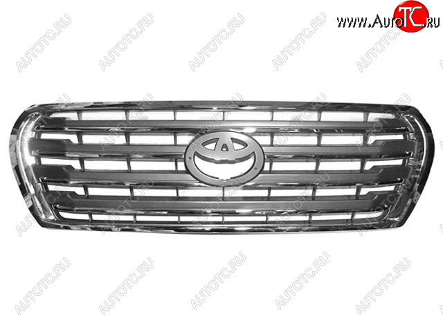 8 499 р. Решетка радиатора (пр-во Китай) BODYPARTS Toyota Land Cruiser 200 1-ый рестайлинг (2012-2015) (хром)  с доставкой в г. Керчь