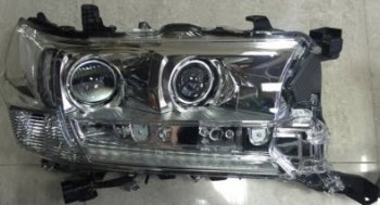 Правая фара (линзован, с диодным модулем) DEPO Toyota Land Cruiser  200 (2015-2021) 2-ой рестайлинг