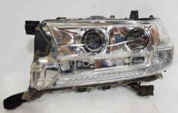 Левая фара (со светодиод. модулем, линзован) BODYPARTS Toyota Land Cruiser  200 (2015-2021) 2-ой рестайлинг