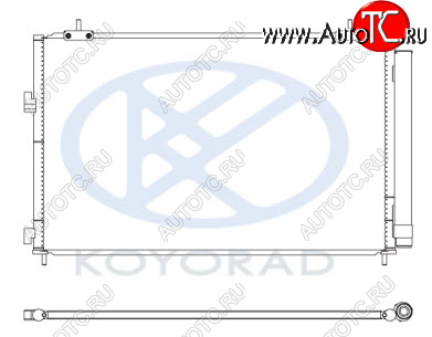 13 949 р. RAV4 КОНДЕНСАТОР КОНДИЦ (KOYO) KOYORAD tyrv413-930  с доставкой в г. Керчь