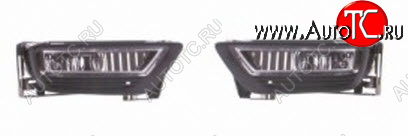 6 699 р. Комплект противотуманных фар (пр-во Китай) DLAA  Honda Accord  8 CU (2011-2013) седан рестайлинг  с доставкой в г. Керчь