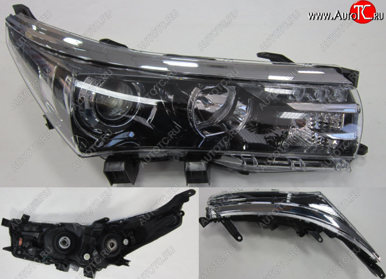 11 999 р. Правая фара (с электрокорректором, диодная) BODYPARTS  Toyota Corolla  E180 (2013-2016) дорестайлинг  с доставкой в г. Керчь