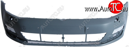 7 449 р. GOLF БАМПЕР ПЕРЕДН С ОТВ ПОМЫВАТ ФАР , С ОТВ ПДАТЧ , ГРУНТ (Тайвань) TYG vwglf12-160  с доставкой в г. Керчь