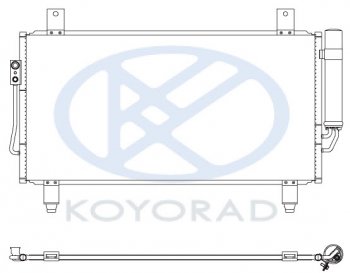 12 599 р. OUTLANDER КОНДЕНСАТОР КОНДИЦ (KOYO) KOYORAD mbotl13-930  с доставкой в г. Керчь. Увеличить фотографию 1