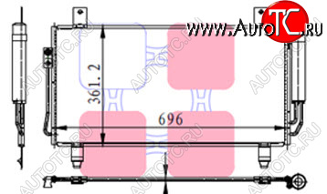 6 399 р. OUTLANDER КОНДЕНСАТОР КОНДИЦ BODYPARTS mbotl13-931  с доставкой в г. Керчь
