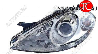 8 999 р. Левая фара (c электрокорректором) DEPO  Mercedes-Benz A class  W169 (2005-2008) дорестайлинг, хэтчбэк 5 дв. (линзован)  с доставкой в г. Керчь