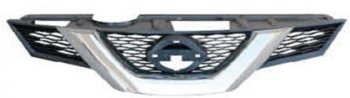 Решетка радиатора (пр-во Китай) BODYPARTS Nissan X-trail 3 T32 рестайлинг (2017-2022) (хром)