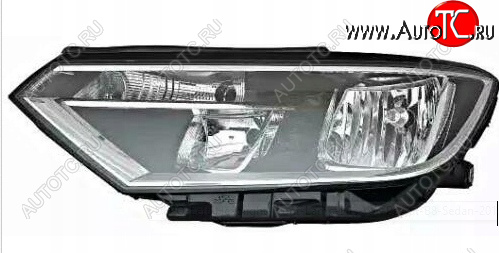0 р. Левая фара (c электрокорректором) DEPO  Volkswagen Passat  B8 (2015-2019) седан дорестайлинг  с доставкой в г. Керчь