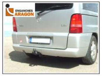 7 399 р. ТСУ для MERCEDES Clase V 1996-2003, MERCEDES Vito (W638) 1996-2003, Тип шара: Горизонтальный, условно-съемный (лебединая шея) (A)  Мерседес Бенц Aragon e4108ba  с доставкой в г. Керчь. Увеличить фотографию 1