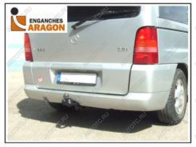 7 399 р. ТСУ для MERCEDES Clase V 1996-2003, MERCEDES Vito (W638) 1996-2003, Тип шара: Горизонтальный, условно-съемный (лебединая шея) (A)  Мерседес Бенц Aragon e4108ba  с доставкой в г. Керчь