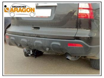 14 349 р. ТСУ для HONDA CR-V 2007-2012, Тип шара: Горизонтальный, условно-съемный (лебединая шея) (A)  Хонда ЦРВ Aragon e2401ca  с доставкой в г. Керчь. Увеличить фотографию 1