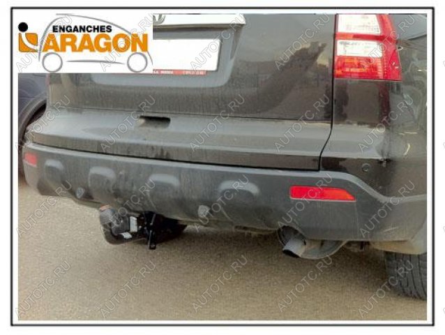 14 349 р. ТСУ для HONDA CR-V 2007-2012, Тип шара: Горизонтальный, условно-съемный (лебединая шея) (A)  Хонда ЦРВ Aragon e2401ca  с доставкой в г. Керчь