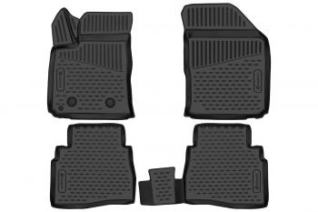 3 289 р. Коврики 3D в салон подходят для KAIYI E5 2023 - 4шт. (полиуретан)  Каию Е5 Element element3dan0474210k  с доставкой в г. Керчь. Увеличить фотографию 1