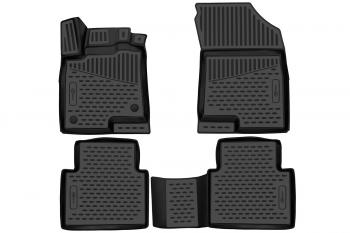 5 399 р. Коврики 3D в салон, подходят для HAVAL Jolion 2021-, 4WD, Внед, 5 дв., 4шт. (ПУ, повышенная износостойкость)  Хавал Джолион FORMAT format.3da66905210k  с доставкой в г. Керчь. Увеличить фотографию 1