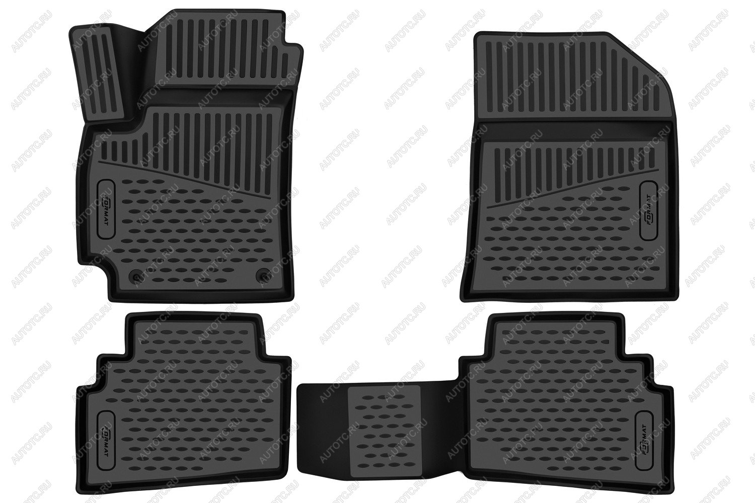 4 099 р. Коврики 3D в салон подходят для KIA Seltos, 2WD4WD, 2020-. кросс, 4шт. (ПУ, повышенная износостойкость)  Киа Селтос FORMAT format.3d02441210  с доставкой в г. Керчь