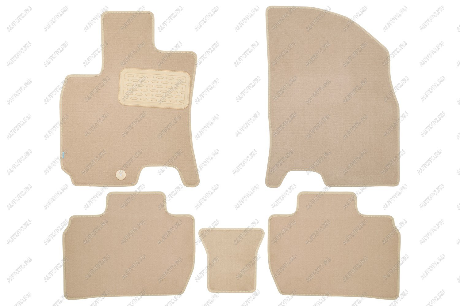 4 299 р. Коврики в салон Klever Premium BAIC U5 2023-, сед, 5шт. (текстиль, бежевые)  Ю5  БАИК Ю5 Klever klever0412500122112kh  с доставкой в г. Керчь