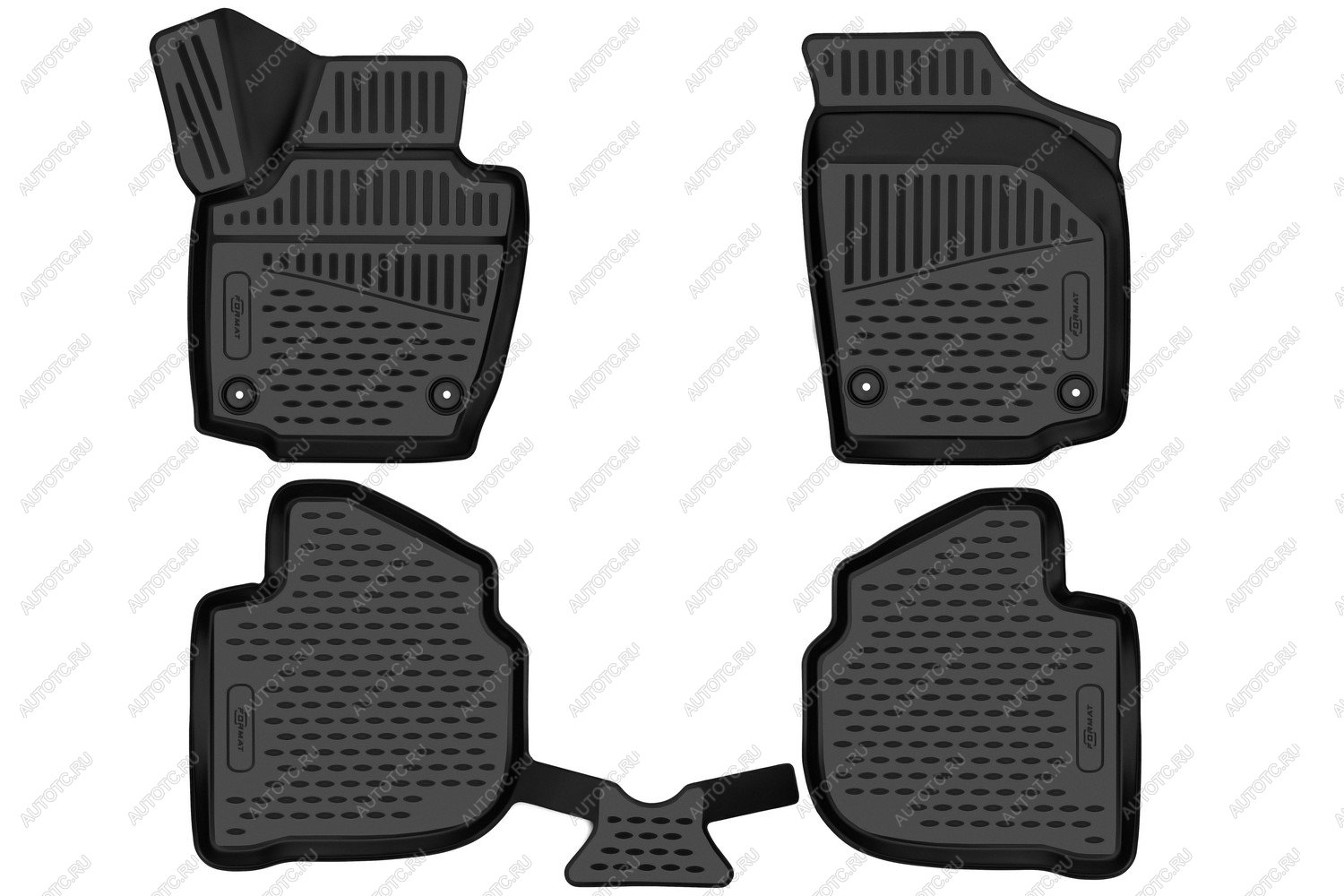 5 399 р. Коврики 3D в салон подходят для VOLKSWAGEN Polo (VI) 2020-, 4шт. (ПУ, повышенная износостойкость)  Фольксваген Поло FORMAT format.3d02433210k  с доставкой в г. Керчь